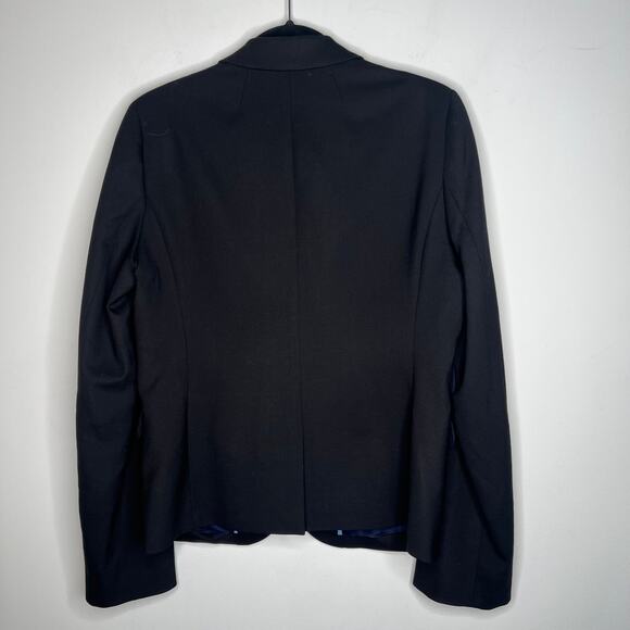 J. Crew Black Dalton Tollengo 1900 Wool Blazer Size 8 Tall - Picture 4 of 9